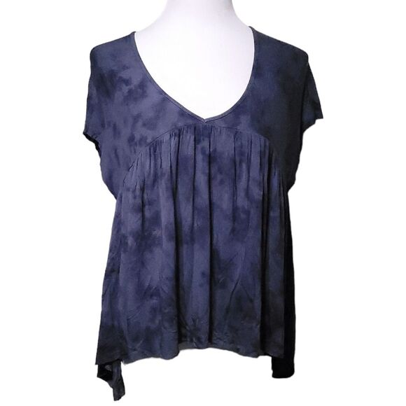 American Eagle Blue Grey Tie Dye Soft & Sexy Sleeveless babydoll Top Womens  XS - Picture 2 of 9